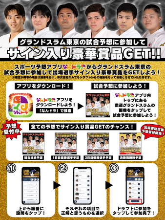 柔道『パーク２４presentsグランドスラム東京2024』×「なんドラ」日本代表や各階級の優勝選手の予想企画を開催！