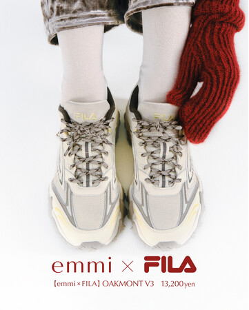 【emmi(エミ)】FILA二ューモデルOAKMONT V3の別注を発売！