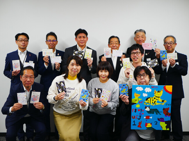 パラ・アートのポストカード、住友生命大阪総括部・傘下3支社が採用「なにわふぉんと」から提供で