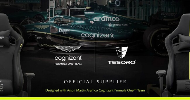 Tesoroブランド製ゲーミングチェア「Aston Martin F1」シリーズと、Alphaeonブランド製ゲーミングチェア「tokidoki Kaiju/ZX2」シリーズを発表