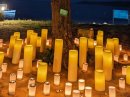 地下トンネルでLEDキャンドルの灯の世界(イメージ) 地下トンネルでLEDキャンドルの灯の世界(イメージ)