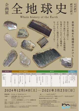 企画展「全地球史」を12月14日(土)から開催します