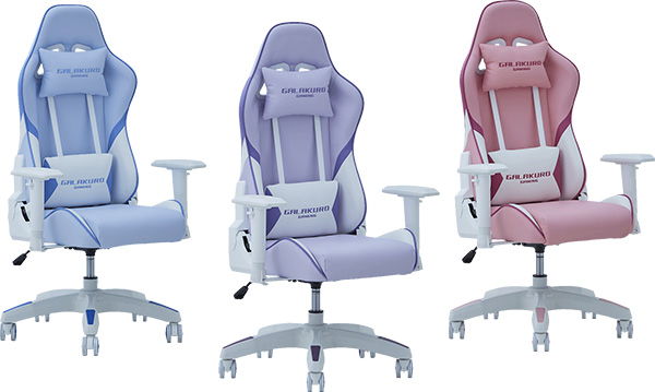 ティーンや女性ユーザー向けにサイズ設定されたゲーミングチェア『PAINTシリーズ』を発売 パステルカラーで明るく彩りのある空間を演出 | 玄人志向 GALAKURO GAMING