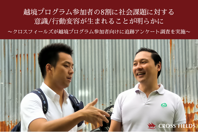 越境プログラム参加者の8割に社会課題に対する意識/行動変容が生まれることが明らかに