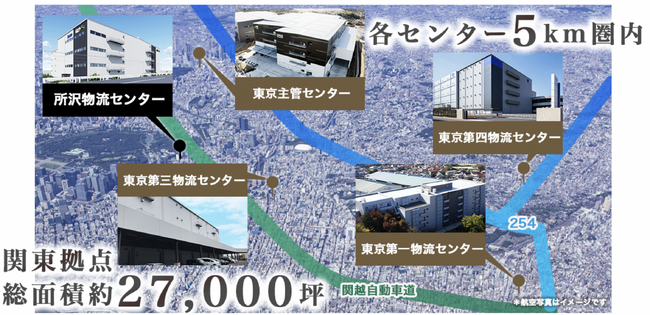 約8,000坪の新センター「所沢物流センター」を埼玉県所沢市にて竣工