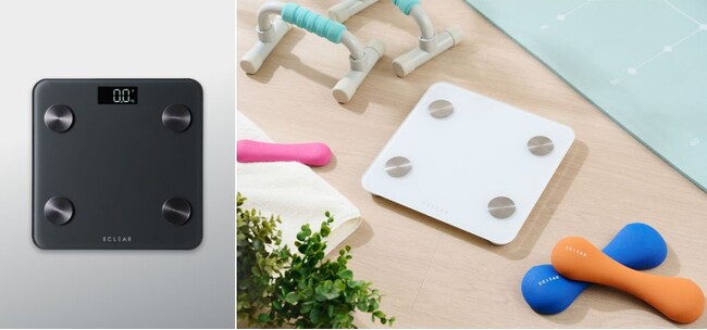 Bluetooth(R)通信機能で専用アプリに測定データを転送！体重・内臓脂肪レベルなど9項目を測定可能な