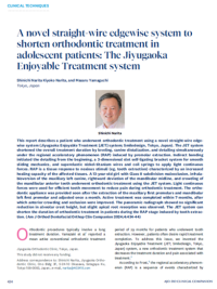 歯列矯正治療法「JET system」による画期的症例が世界的な矯正歯科学会誌『AJO-DO Clinical Companion』に掲載