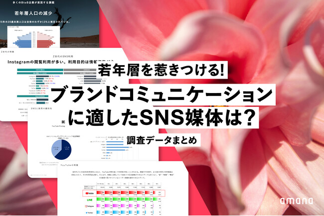 マーケター・採用担当者必見！若年層市場へのSNS戦略を成功させるためのデータを株式会社アマナが無料公開