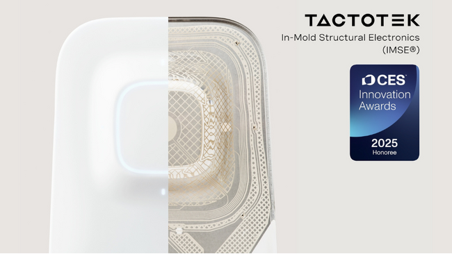 TactoTek(R)社 IMSE(R)技術が２つの2025年CESイノベーションアワードを受賞