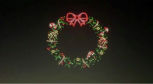 レッドクリフ、北海道・上士幌町で12/21～25にクリスマスドローンショーを実施