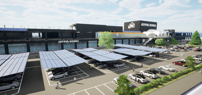 ジョイフル本田千葉ニュータウン店に1.1MWのPPA*1方式ソーラーカーポートの設置を計画　ホームセンターでは国内最大級