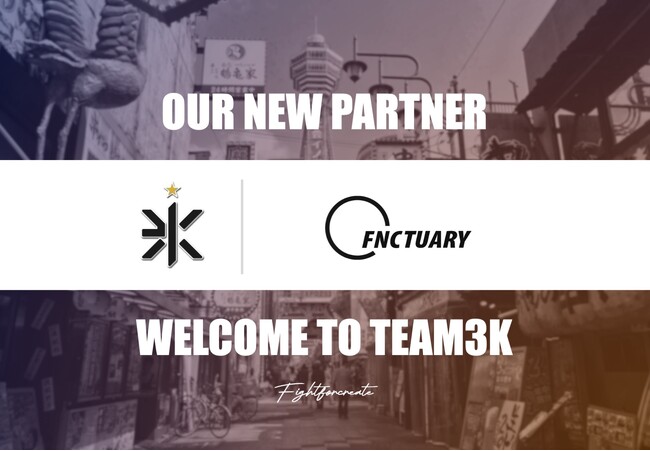 格闘技を革新するハイパフォーマンスを。TEAM3Kとトレーニング&コンディショニングプロダクト専門EC『FNCTUARY』とのパートナーシップを発表
