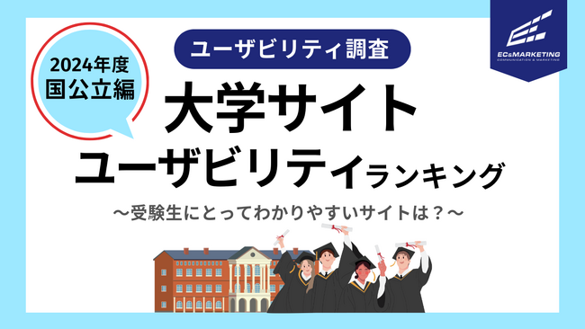 受験生にとって魅力的でわかりやすいサイトはどこ？ECマーケティングが、大学サイトユーザビリティランキング（国公立大学編）を発表
