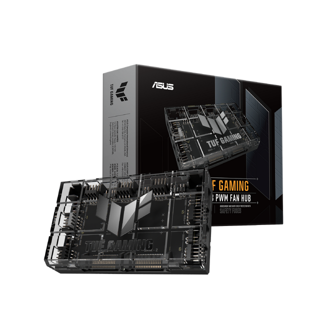 ASUS のゲーミングシリーズTUF Gaming より、ARGBライティング、最大6つのPWMファン接続、シンクロライティング、コンパクトデザインで多様な接続オプションを備えたファンハブを発表