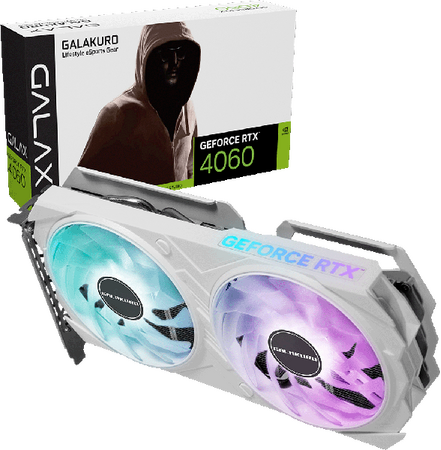 GeForce RTX 4060 ホワイトカラーの2連ファングラフィックボードと、RTX 4070 Ti Super 3連ファングラフィックボードを発売 | 玄人志向 GALAKURO GAMING