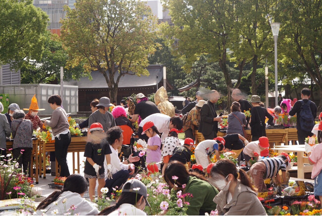 警固公園「一人一花オータムフェス２０２４」市民による花で彩るまちづくりを。