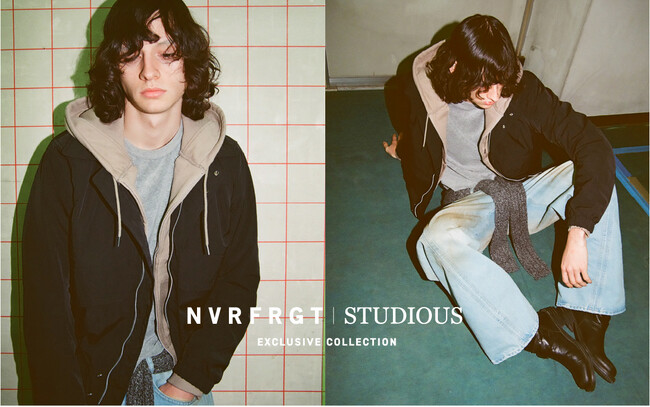 セレクトショップSTUDIOUSより人気ブランドNVRFRGT(ネバーフォーゲット)とのコラボアイテムが発売