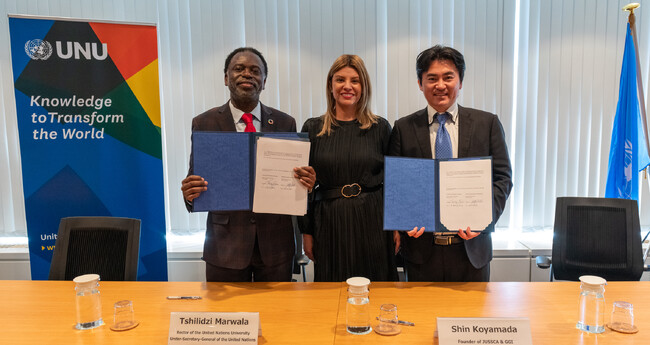 国連大学とガーディアン・ガールズ・インターナショナルがグローバル提携を締結