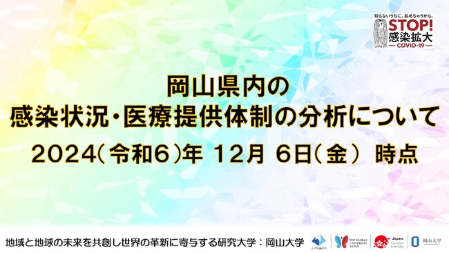 【岡山大学】岡山県内の感染状況・医療提供体制の分析について(2024年12月6日現在)