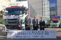 センコー・旭化成ホームズ・積水化学工業・積水ハウス 住宅物流で協業
共同輸送でトラック2,160台分の運転時間削減