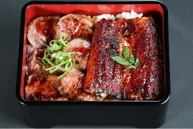 鰻専門店「うな翔」の新メニュー！厳選したニホンウナギ×厳選黒毛和牛を一緒に味わう贅沢ハーフ&ハーフ。