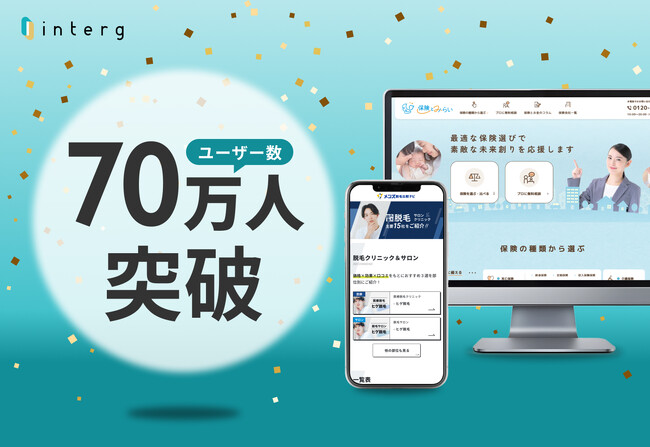インターグ、運営メディアのユーザー数70万人突破！