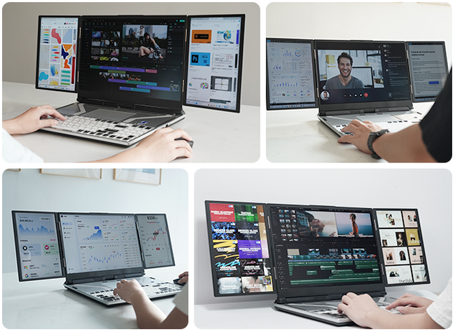 〈究極の3画面ノートPC〉仕事からエンタメまでマルチディスプレイ環境で快適に使用