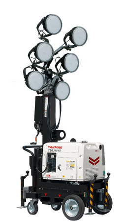 発電機を搭載した「LED投光機6灯式」レンタル開始