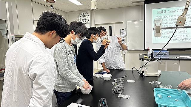 【摂南大学】１２月２１日、「交野市中学生理科セミナー」を開催