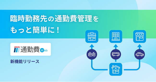 臨時勤務先の通勤費管理をもっと簡単に！【駅すぱあと 通勤費Web】多拠点勤務への対応機能をリリース