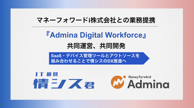 株式会社デジタルハック、マネーフォワードｉ株式会社と共同で『Admina Digital Workforce』を提供
