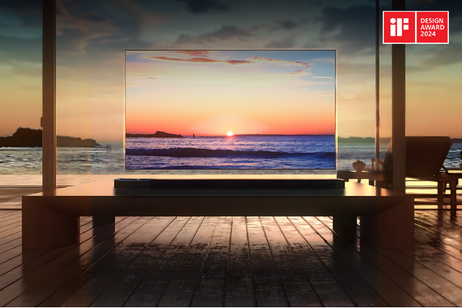 FPD、革新的な「浮遊型OLEDテレビ」が2024年のiFデザインアワードを受賞