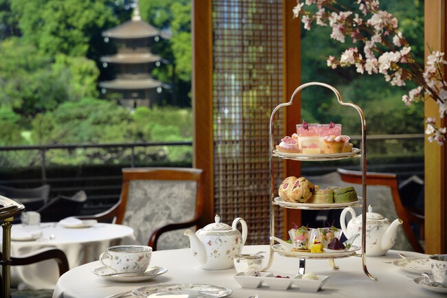 【ホテル椿山荘東京】桜の香り漂う和洋折衷のスイーツを取り揃えた「桜アフタヌーンティー」を3月3日よりスタート