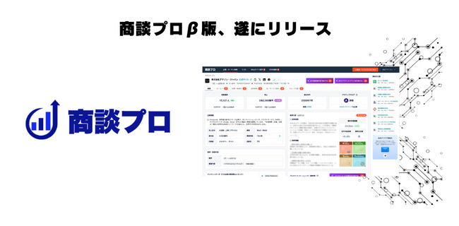 商談プロ、営業改革AI SaaS「商談プロ」を2025/1/13にβ版フリートライアルの提供開始を発表