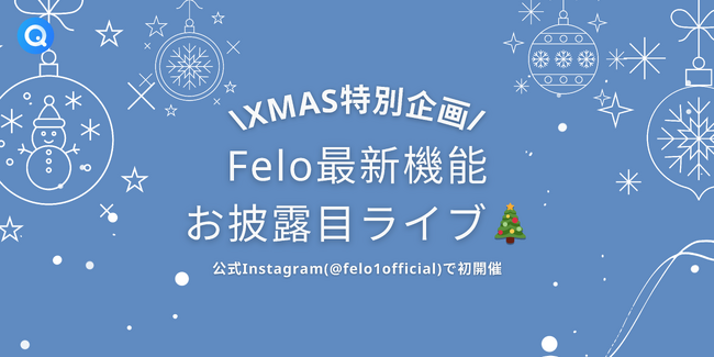 急遽発表!Feloからクリスマスプレゼントが届きました