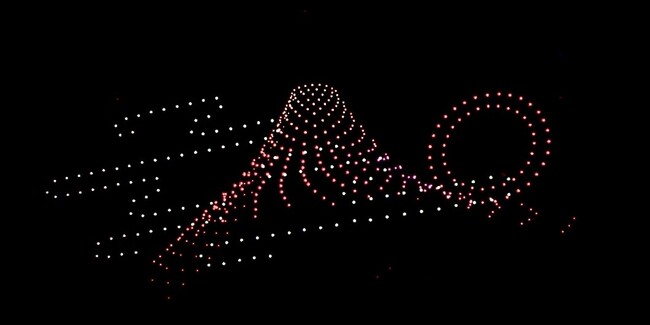 ３００機のドローンが夜空に舞う“Countdown Party”１２月３１日（火）三日月 富士見亭・龍宮亭で開催！