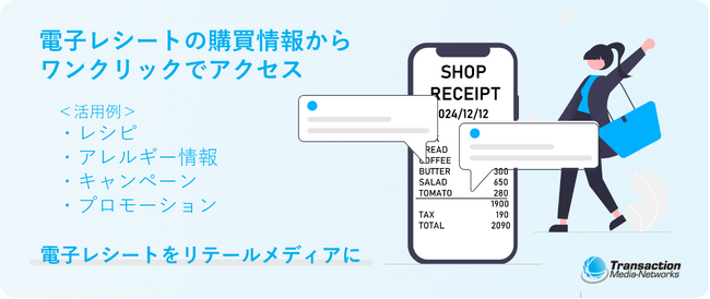 電子レシートからワンクリックで購買商品の情報にアクセスできる新システムで特許取得