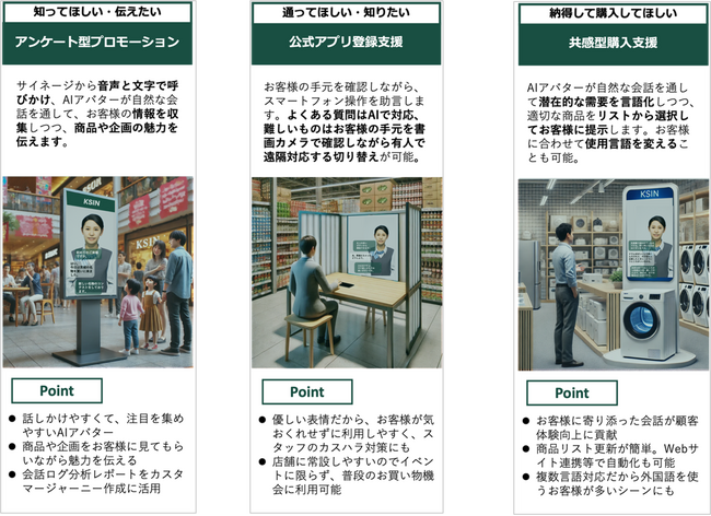 アバター遠隔接客サービス「KSIN」、GPT-4oと連携し、無人で一次対応が可能なAIアバター接客機能をリリース