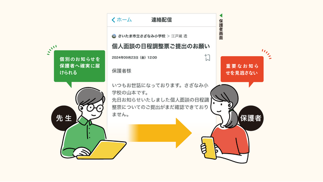 学校と保護者をつなぐ「tetoru（テトル）」に個別連絡機能を追加
