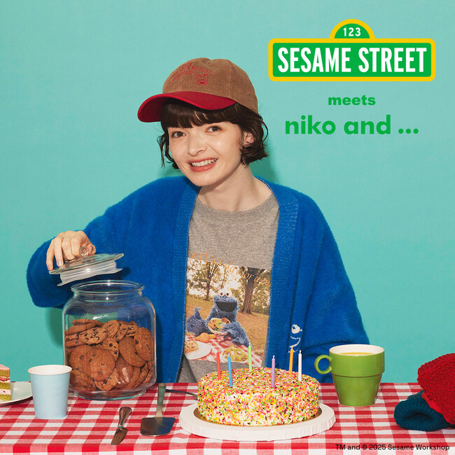 「niko and ...」が世界中で愛されている「セサミストリート」とのウィンターコレクションアイテムを2025年1月1日（水）に発売！