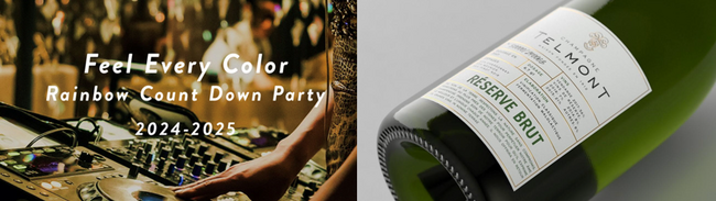 新年の幕開けを祝うカウントダウンをテルモンと共に、レインボーカウントダウンパーティー 2024-2025 「Feel Every Color」