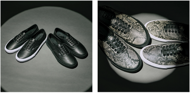 VANS × BILLY’S ＜YEAR OF THE SNAKE AUTHENTIC＞新年恒例の「⼲支プロジェクト」⺒年の2025年モデルは、ヘビの「脱⽪」からインスパイア