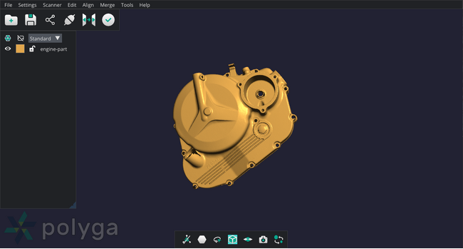 小物向けコンパクト3DスキャナPolygaシリーズのスキャンソフトウェア「PointKit Scan」がアップデート！