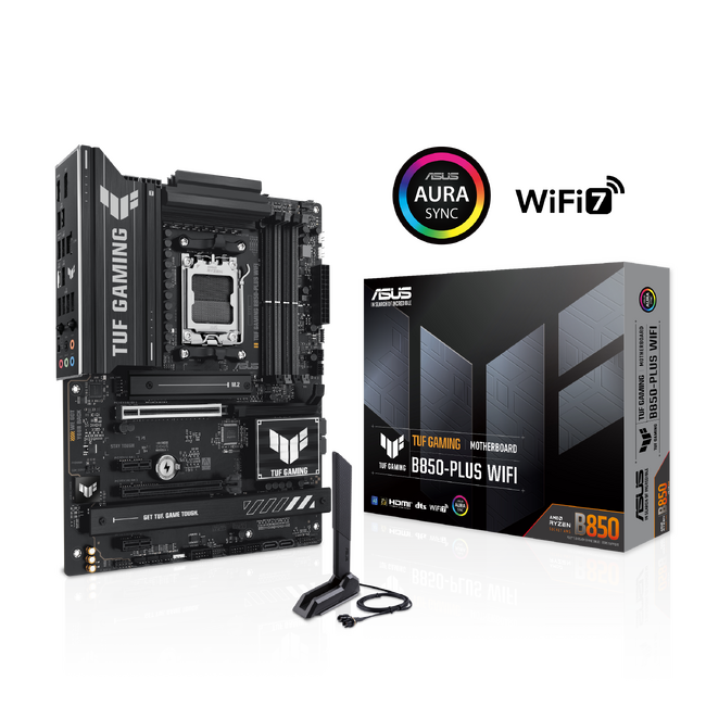 ASUSのゲーミングシリーズTUF GAMINGより、AMD AM5 ソケット対応のB850マザーボード 2モデルを発表