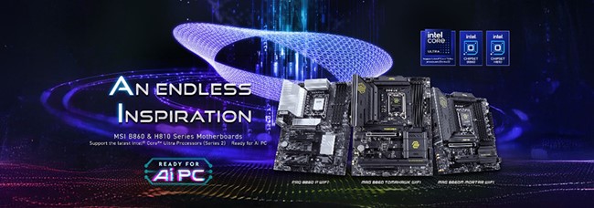 MSI、Intel(R) B860 & H810チップセット搭載マザーボードを発表