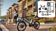 電動アシスト自転車の充電におすすめ『チャージングロッカー』全国設置開始！マンション選びの新たな指標へ