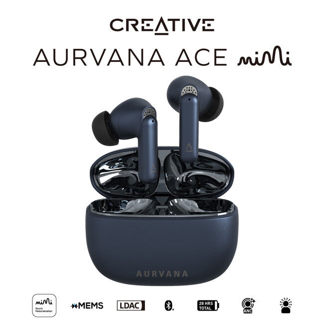 Mimi サウンド パーソナライゼーション、LDAC コーデック対応xMEMS ドライバー搭載ワイヤレス イヤホン　　Creative Aurvana Ace Mimi ［直販限定］　発売のお知らせ