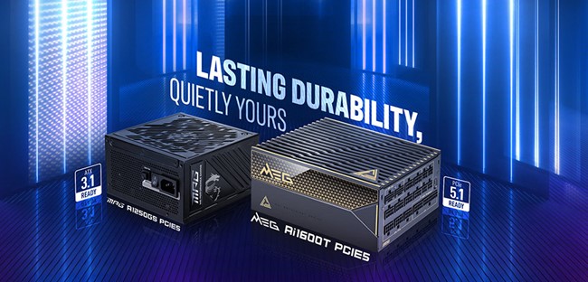 MSI、CES 2025にて最新のATX 3.1対応電源ユニット２機種を発表「MEG Ai1600T PCIE5」「MPG A1250GS PCIE5」