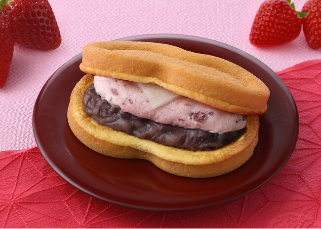 【銀座コージーコーナー】あんこスイーツがさらに進化！“いちご大福” をイメージした、スフレワッフルが新登場