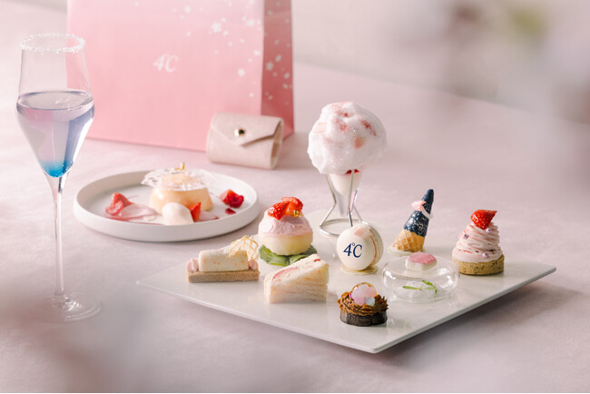 ４℃が「東京ベイ潮見プリンスホテル」とコラボレーション　一足先に春を感じる特別なアフタヌーンティー 「４℃ SAKURA Collection × Afternoon Tea」を提供